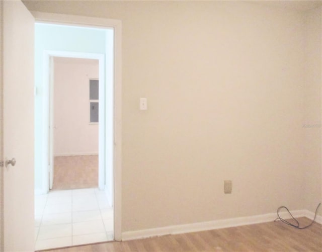 6339 Pontiac Ln, North Port, FL 34287 - spare room featuring baseboards and wood finished floors