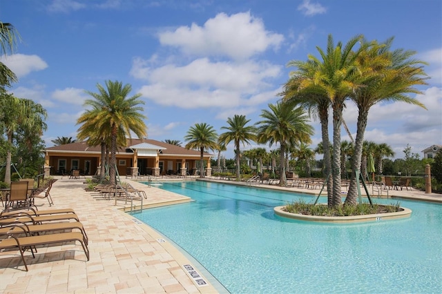 community pool featuring a patio