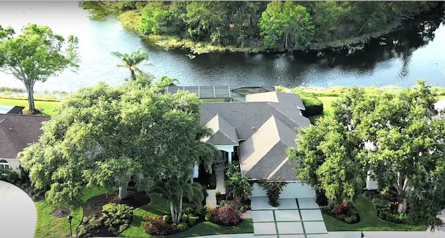 8687 Woodbriar Dr, Sarasota, FL 34238 - aerial view of property and surrounding area featuring a large body of water