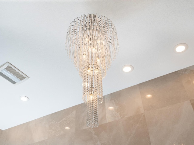8687 Woodbriar Dr, Sarasota, FL 34238 - detailed view of a chandelier and recessed lighting
