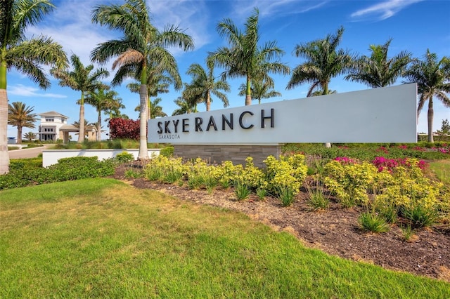8355 Velda Trl, Sarasota, FL 34241 - community sign with a lawn