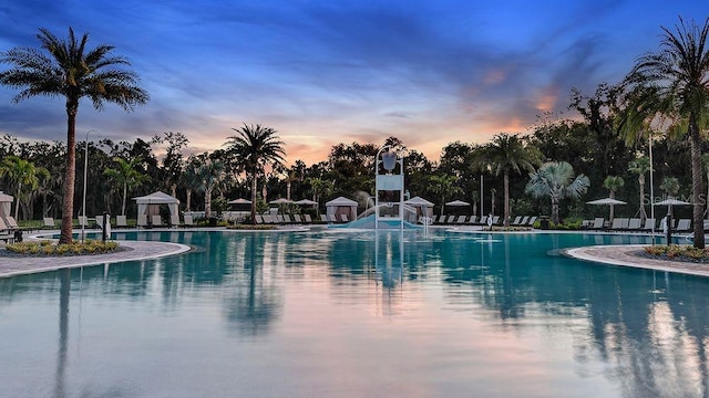 8355 Velda Trl, Sarasota, FL 34241 - community pool featuring a gazebo
