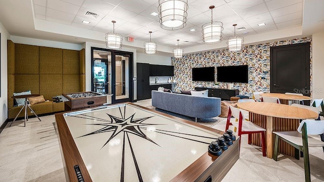 8355 Velda Trl, Sarasota, FL 34241 - common area featuring a paneled ceiling