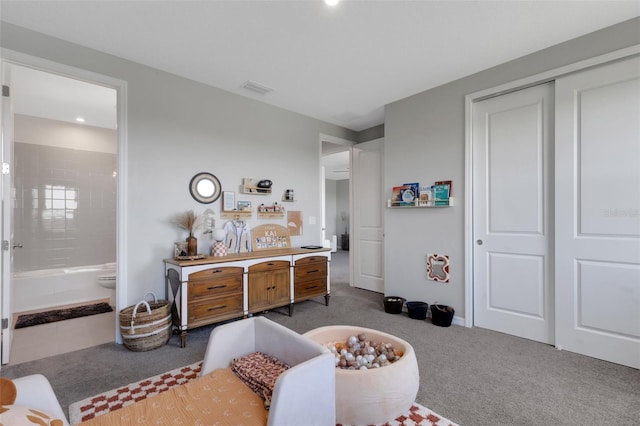 8355 Velda Trl, Sarasota, FL 34241 - full bathroom featuring vanity, recessed lighting, and  shower combination