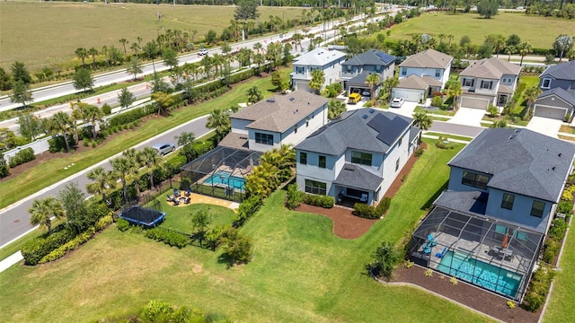 8355 Velda Trl, Sarasota, FL 34241 - aerial view of residential area featuring a pool area