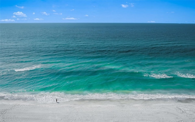 property view of water with a view of the beach