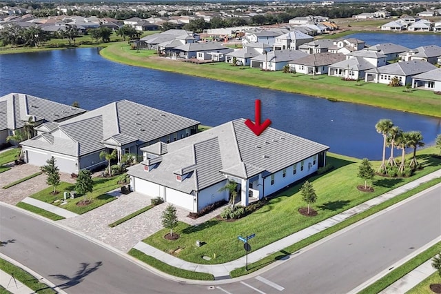 17902 Cherished Loop, Lakewood Ranch, FL 34211 - aerial perspective of suburban area with a large body of water