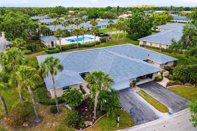 6940 W Country Club Dr N Unit V-77, Sarasota, FL 34243 - bird's eye view featuring a residential view