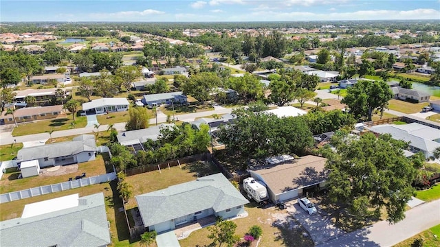 bird's eye view featuring a residential view