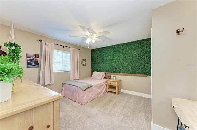 1103 134th St E, Bradenton, FL 34212 - carpeted bedroom with a ceiling fan and baseboards