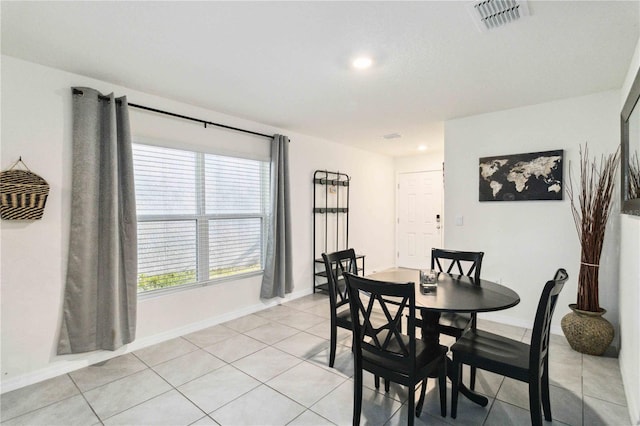 2812 Rock Sound St, Bradenton, FL 34208 - dining space with light tile patterned flooring, baseboards, and recessed lighting