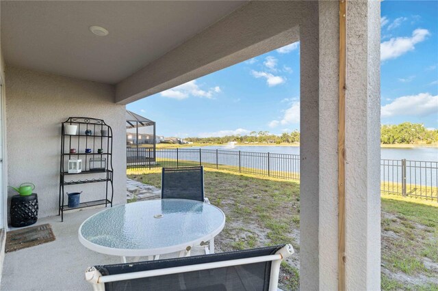 2812 Rock Sound St, Bradenton, FL 34208 - fenced backyard featuring a water view and a patio area