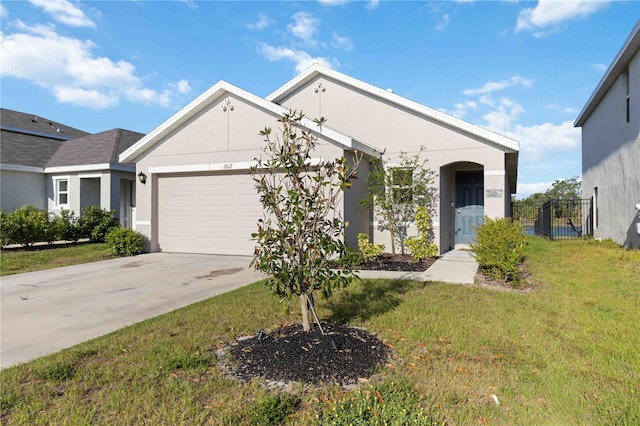 2812 Rock Sound St, Bradenton, FL 34208 - ranch-style house with a garage, stucco siding, and concrete driveway