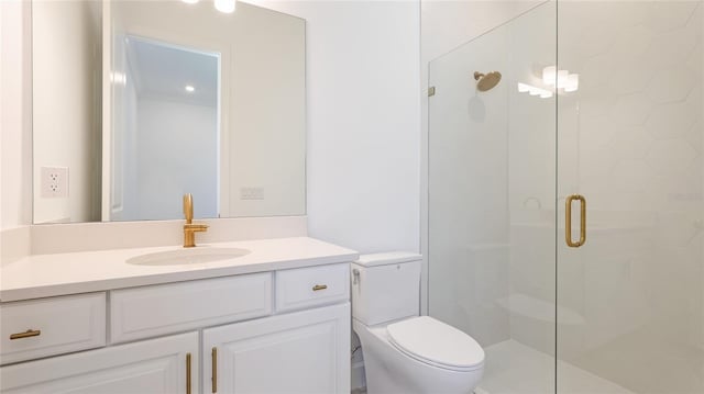 15722 San Lazzaro Ave, Lakewood Ranch, FL 34211 - bathroom featuring toilet, vanity, and a stall shower