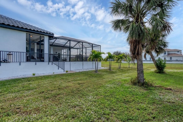 24017 Peppercorn Rd, Punta Gorda, FL 33955 - view of yard with a lanai