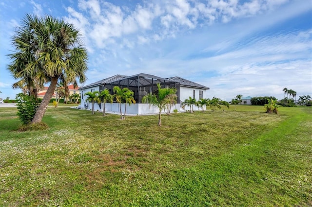 24017 Peppercorn Rd, Punta Gorda, FL 33955 - view of yard featuring glass enclosure