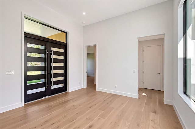 7200 Chameleon Way, Sarasota, FL 34241 - foyer with light wood-style flooring and recessed lighting