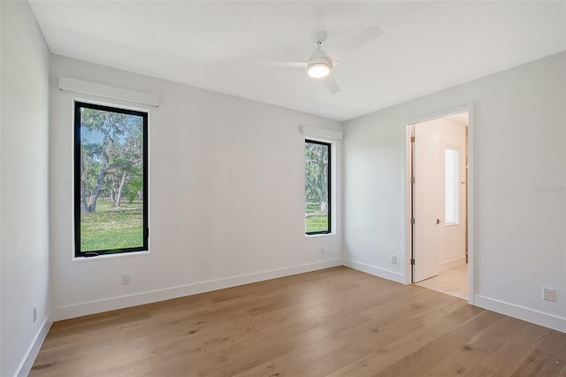 7200 Chameleon Way, Sarasota, FL 34241 - spare room with light wood-style floors and a ceiling fan