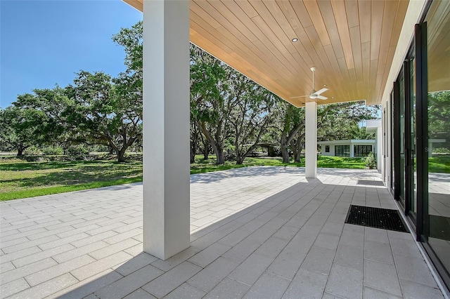 7200 Chameleon Way, Sarasota, FL 34241 - view of patio / terrace featuring ceiling fan