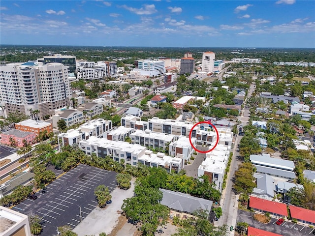 221 Cosmopolitan Ct, Sarasota, FL 34236 - aerial view featuring a city view