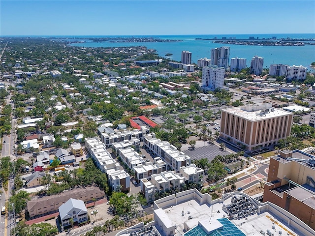 221 Cosmopolitan Ct, Sarasota, FL 34236 - birds eye view of property with a water view
