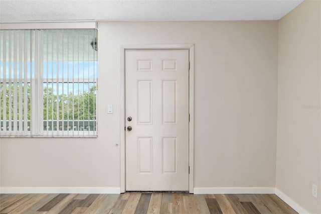 4885 1st St NE Unit 308, Saint Petersburg, FL 33703 - foyer entrance with baseboards and wood finished floors