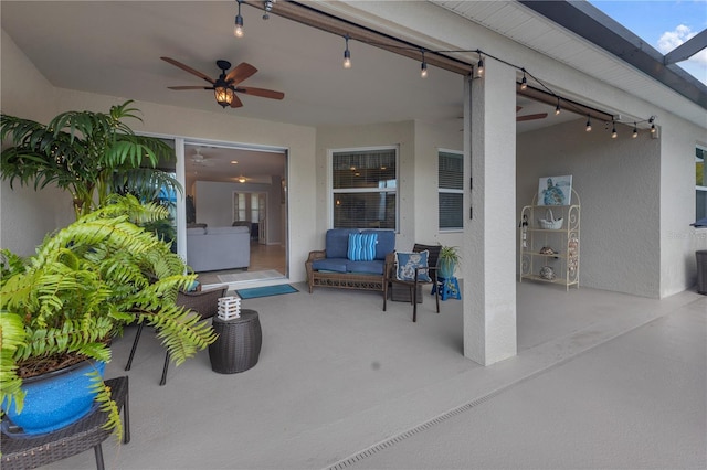 2918 130th Ave E, Parrish, FL 34219 - view of patio featuring ceiling fan