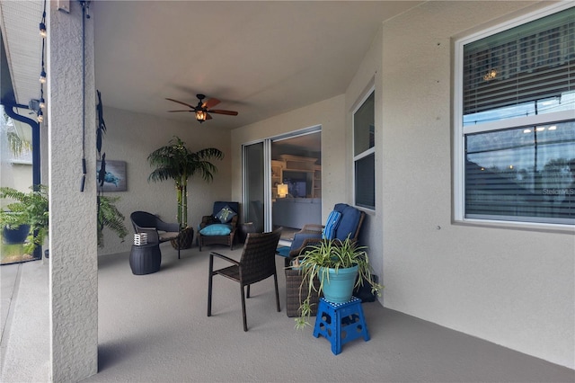 2918 130th Ave E, Parrish, FL 34219 - view of patio / terrace featuring ceiling fan