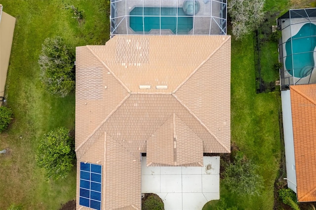 244 Dove Trl, Bradenton, FL 34212 - view from above of property featuring a pool