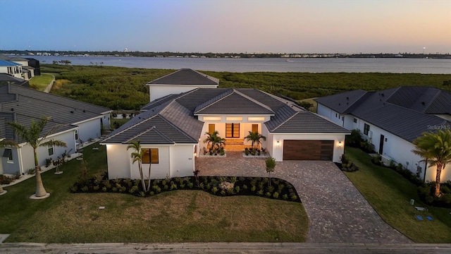 1613 4th St E, Palmetto, FL 34221 - view from above of property with a large body of water