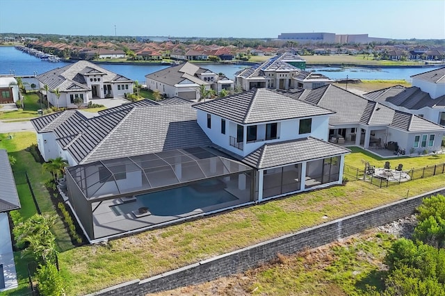 1613 4th St E, Palmetto, FL 34221 - aerial perspective of suburban area with a nearby body of water