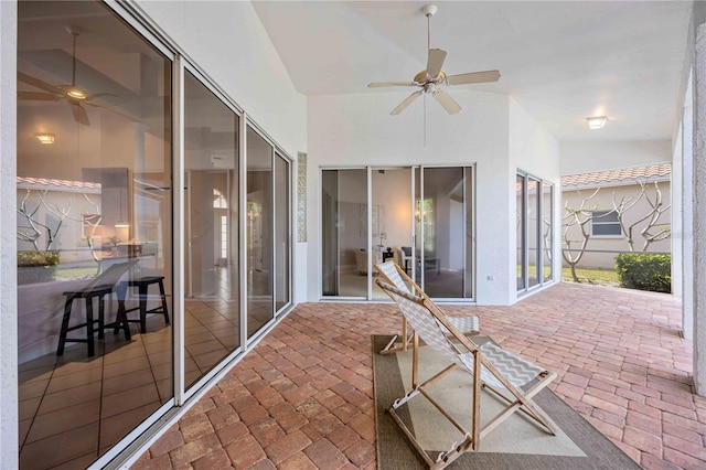8824 Havenridge Dr, Sarasota, FL 34238 - view of patio featuring ceiling fan