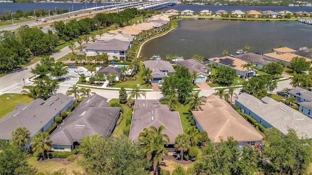 5009 Lake Overlook Ave, Bradenton, FL 34208 - drone / aerial view featuring a water view and a residential view