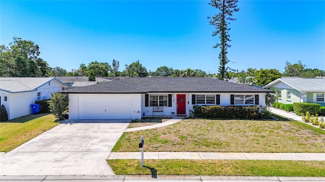 2705 21st Ave W, Bradenton, FL 34205 - ranch-style home featuring an attached garage, a front yard, and driveway