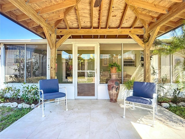 2705 21st Ave W, Bradenton, FL 34205 - view of patio featuring a sunroom