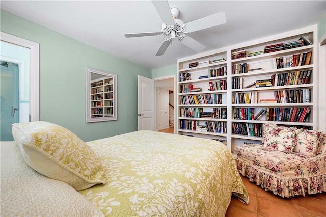 8592 Hidden Lagoon Rd, Sarasota, FL 34242 - bedroom featuring tile patterned flooring and a ceiling fan