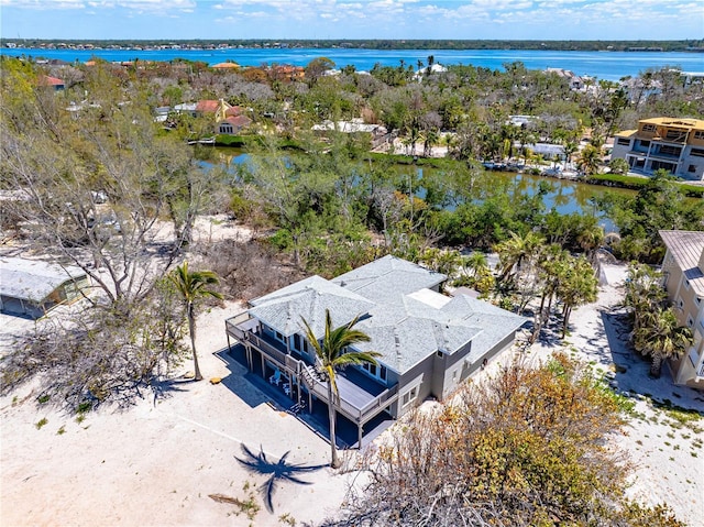 8592 Hidden Lagoon Rd, Sarasota, FL 34242 - aerial view of residential area with a large body of water