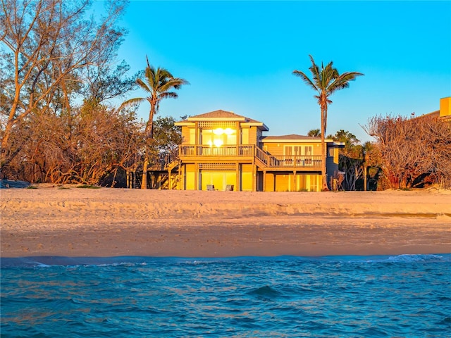 8592 Hidden Lagoon Rd, Sarasota, FL 34242 - water view with stairs