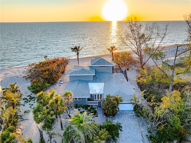 8592 Hidden Lagoon Rd, Sarasota, FL 34242 - aerial view at dusk of a water view