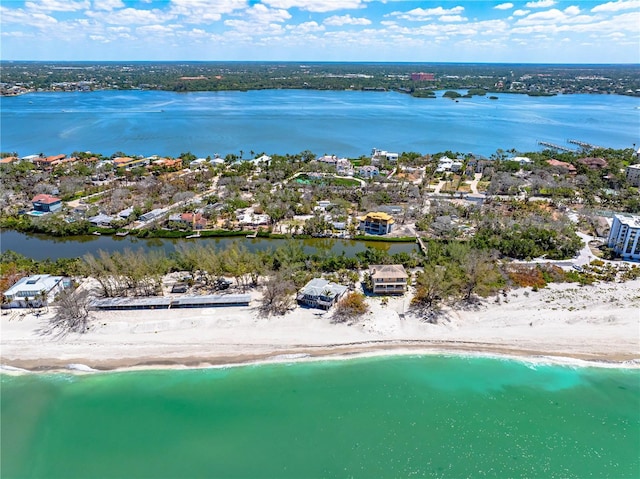 8592 Hidden Lagoon Rd, Sarasota, FL 34242 - aerial view of residential area featuring extended coastline
