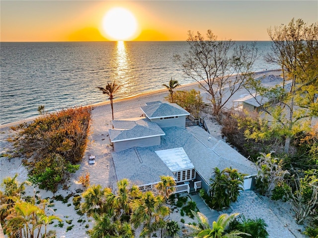 8592 Hidden Lagoon Rd, Sarasota, FL 34242 - aerial view at dusk of a water view
