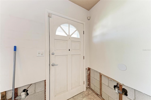 view of entrance foyer