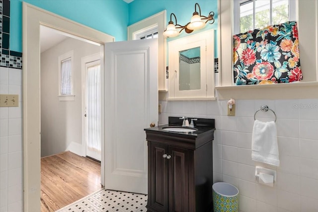 2326 2nd Ave E, Bradenton, FL 34208 - bathroom featuring vanity and tile walls