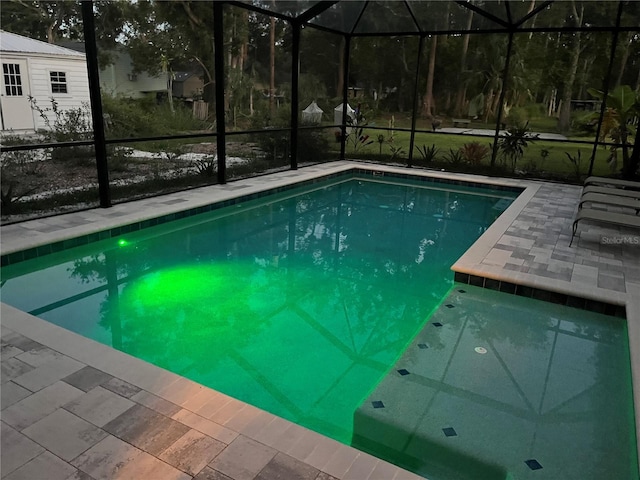 2326 2nd Ave E, Bradenton, FL 34208 - outdoor pool with glass enclosure and a patio area