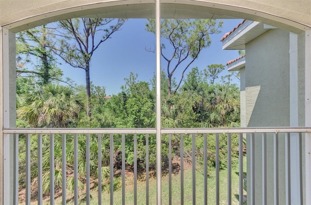 view of balcony