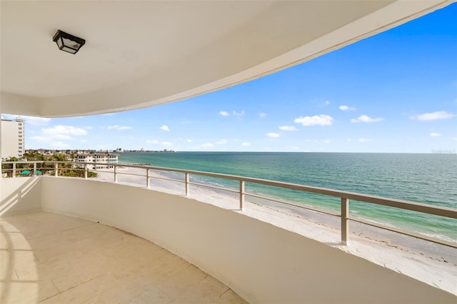 1750 Benjamin Franklin Dr Unit 6B, Sarasota, FL 34236 - balcony with view of water and beach