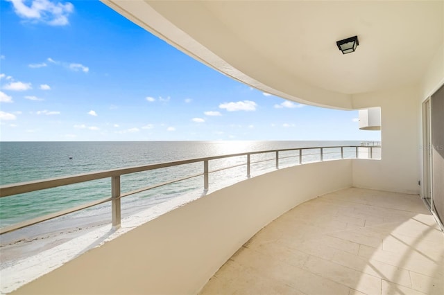 1750 Benjamin Franklin Dr Unit 6B, Sarasota, FL 34236 - balcony featuring view of water and beach