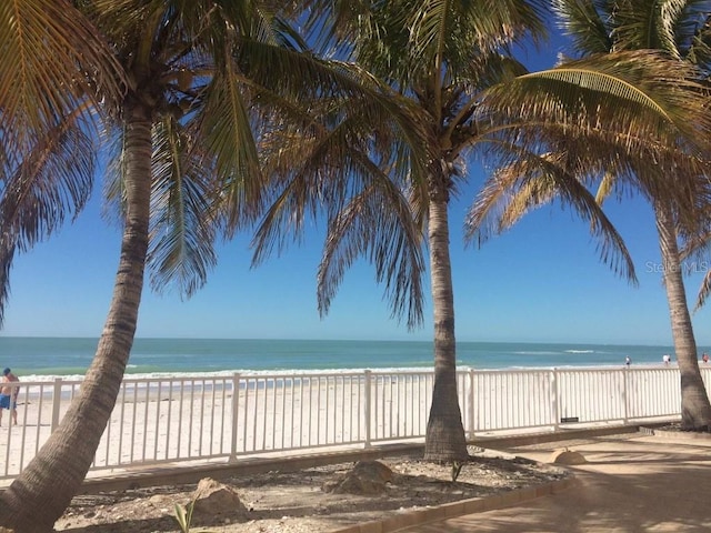 1750 Benjamin Franklin Dr Unit 6B, Sarasota, FL 34236 - water view featuring nearby beach