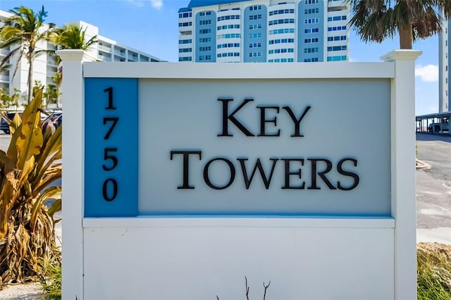 1750 Benjamin Franklin Dr Unit 6B, Sarasota, FL 34236 - view of community sign