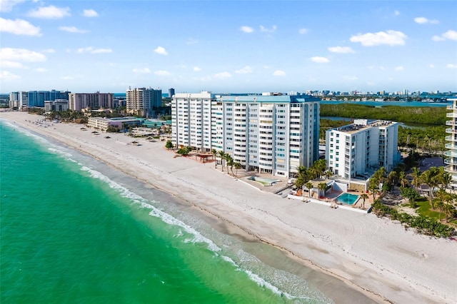 1750 Benjamin Franklin Dr Unit 6B, Sarasota, FL 34236 - view of urban area featuring waterfront with a beach